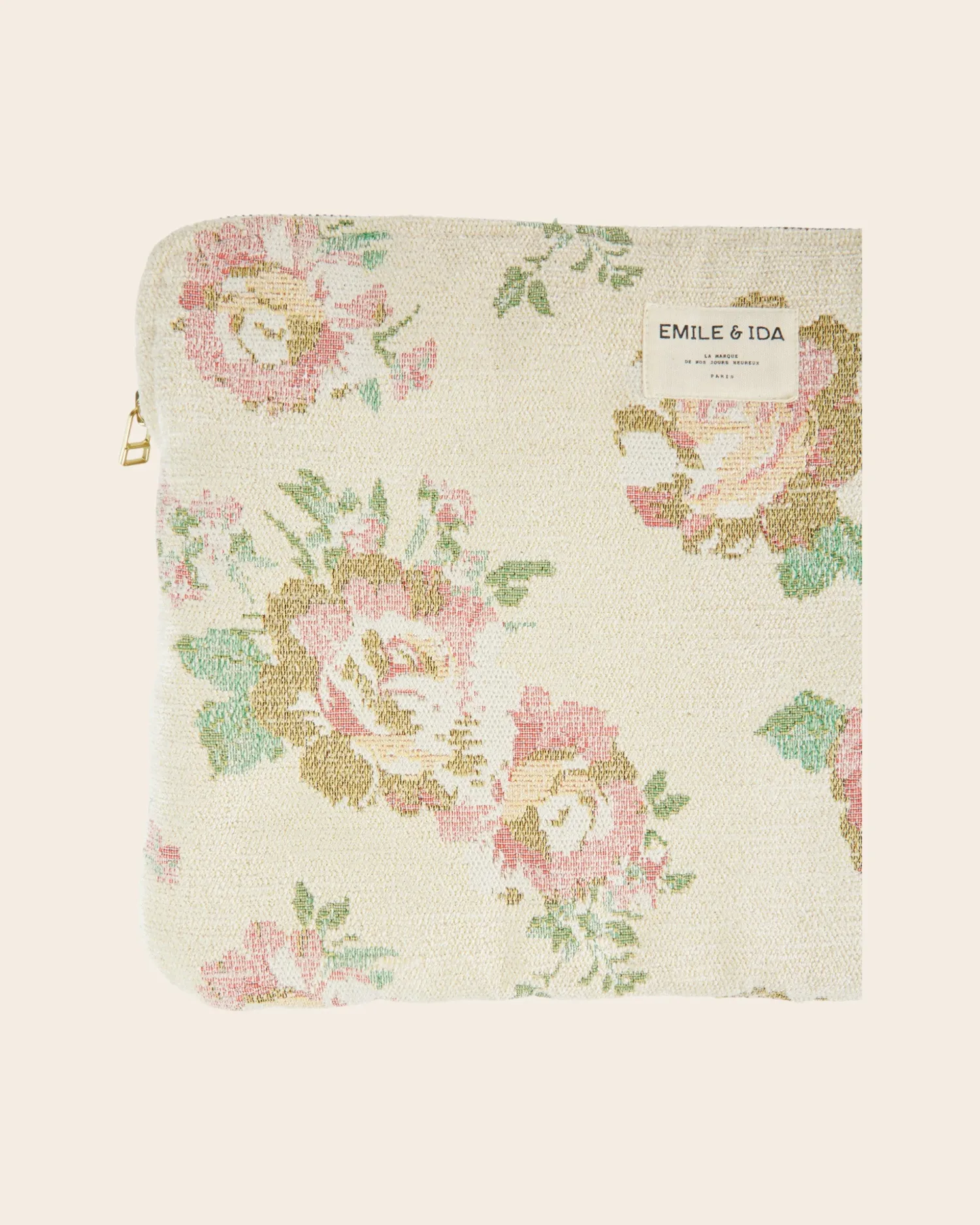 Emile et Ida Antoinette computertaske blomstret