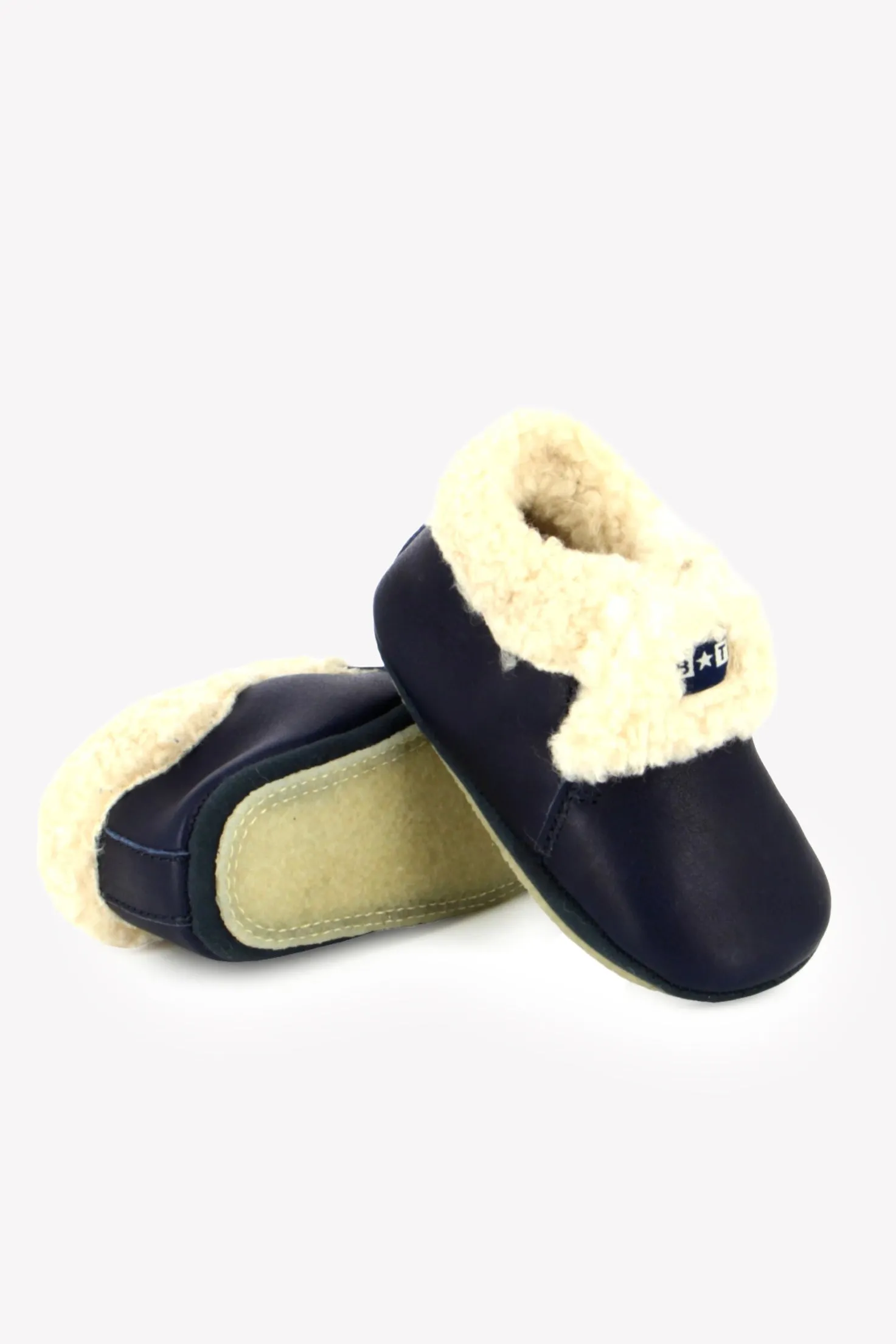 Bonton Doudou Fourré sutsko blå 18/19 varm
