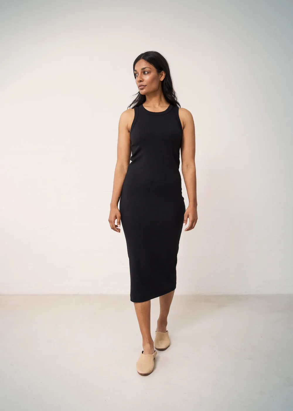MarMar Copenhagen Dress W kjole sort rib modal