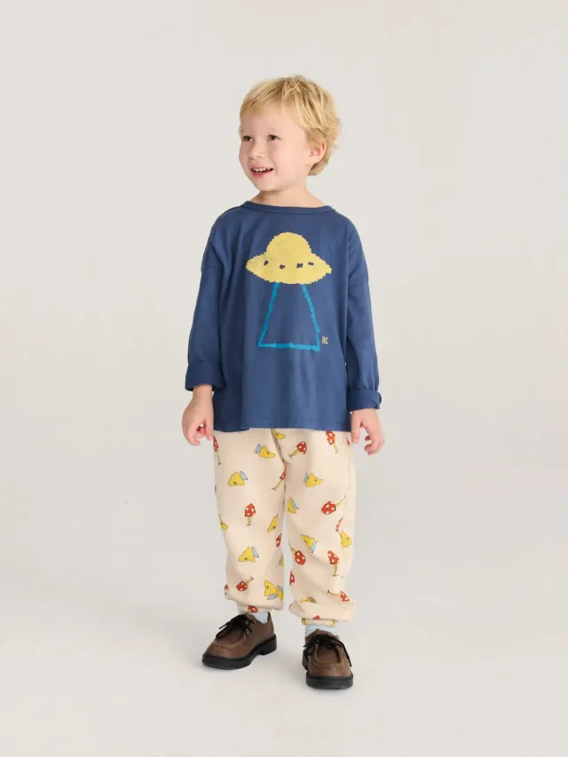 Bobo Choses Mush Monster Duo joggingbukser 2-3Y offwhite