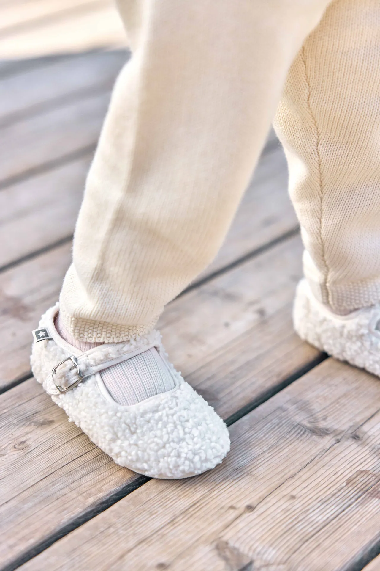 Bonton Jane Ecru sutsko sherpa velcro