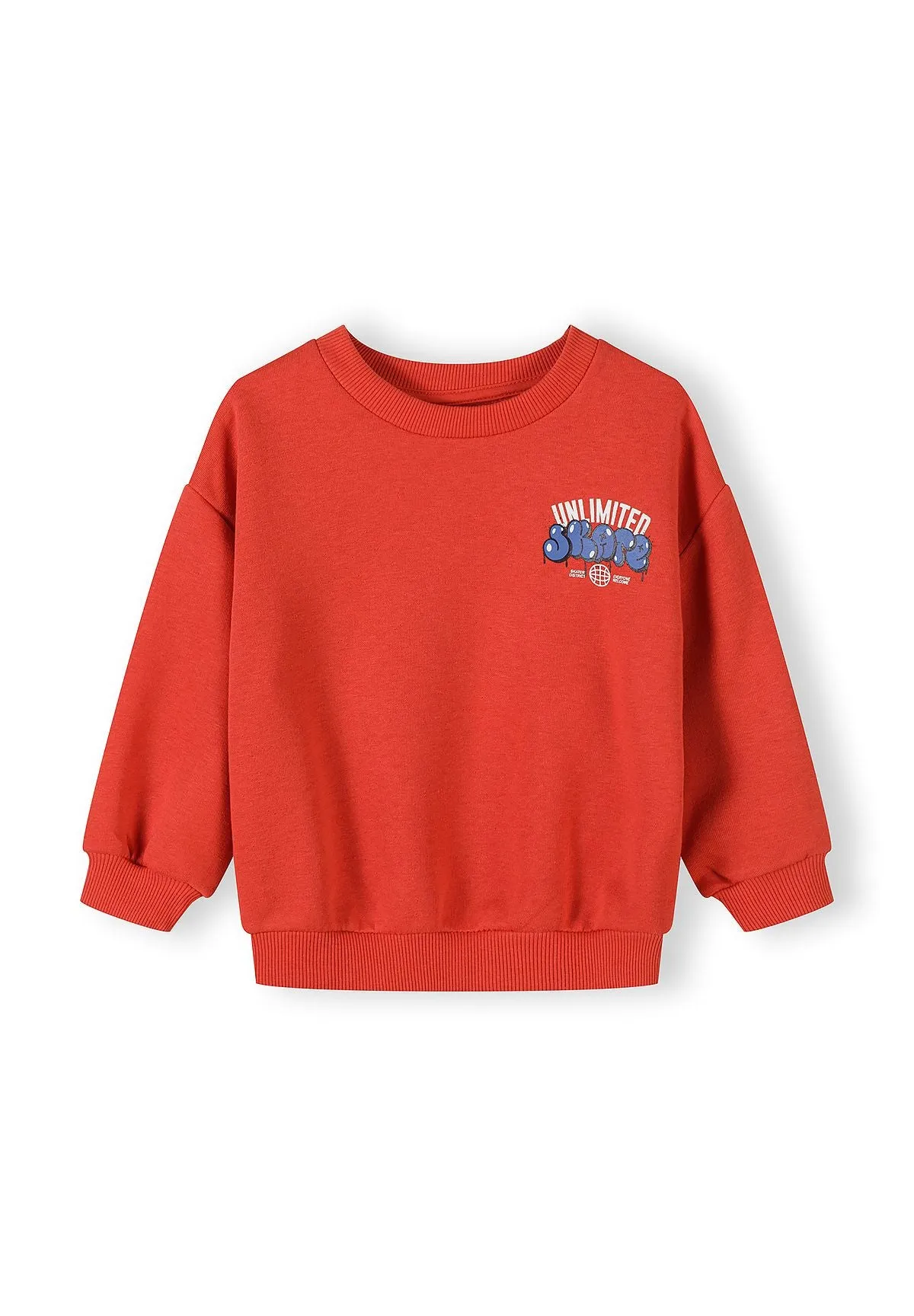 Minoti 44762 sweatshirt 2-pak rød blå