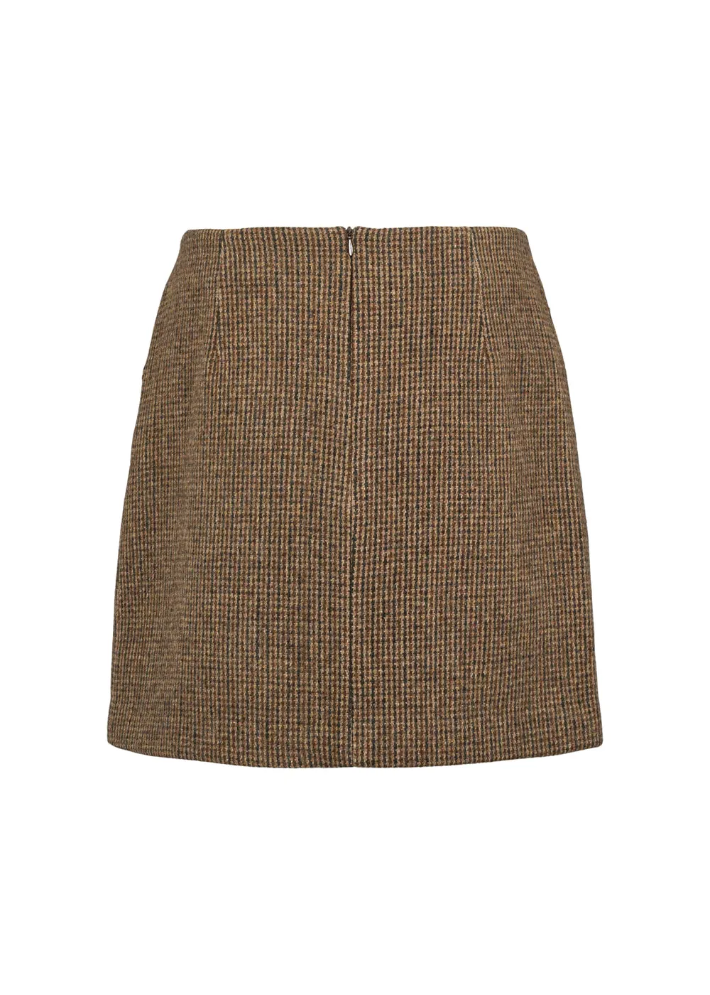 MarMar Suri W Uld Nederdel Earthy Check Tern