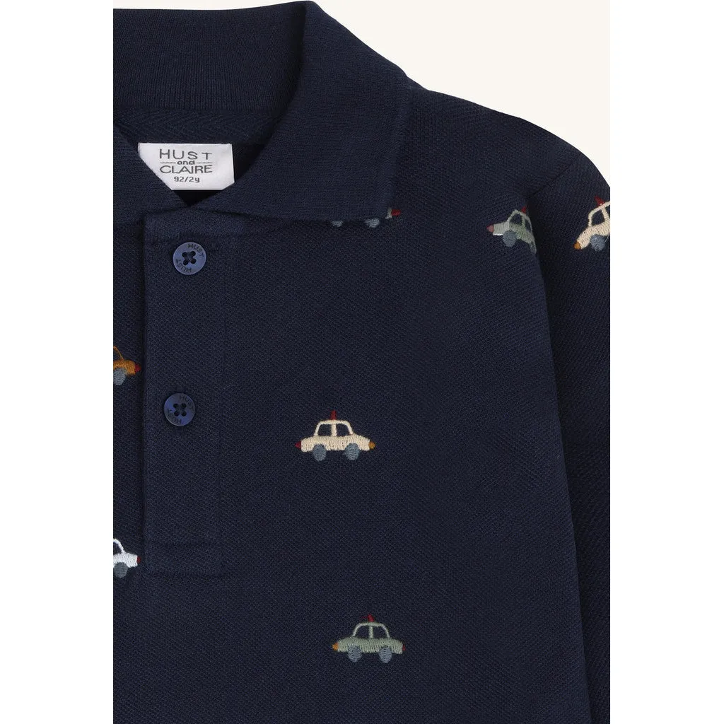 Hust & Claire HCStevie Police polo Blues bomuld