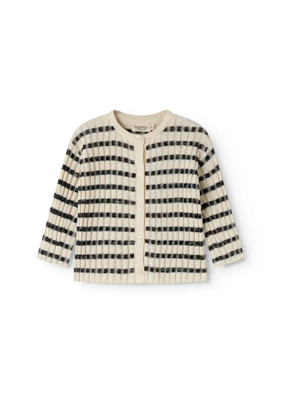 MarMar Tob B cardigan Off White Stripe strik