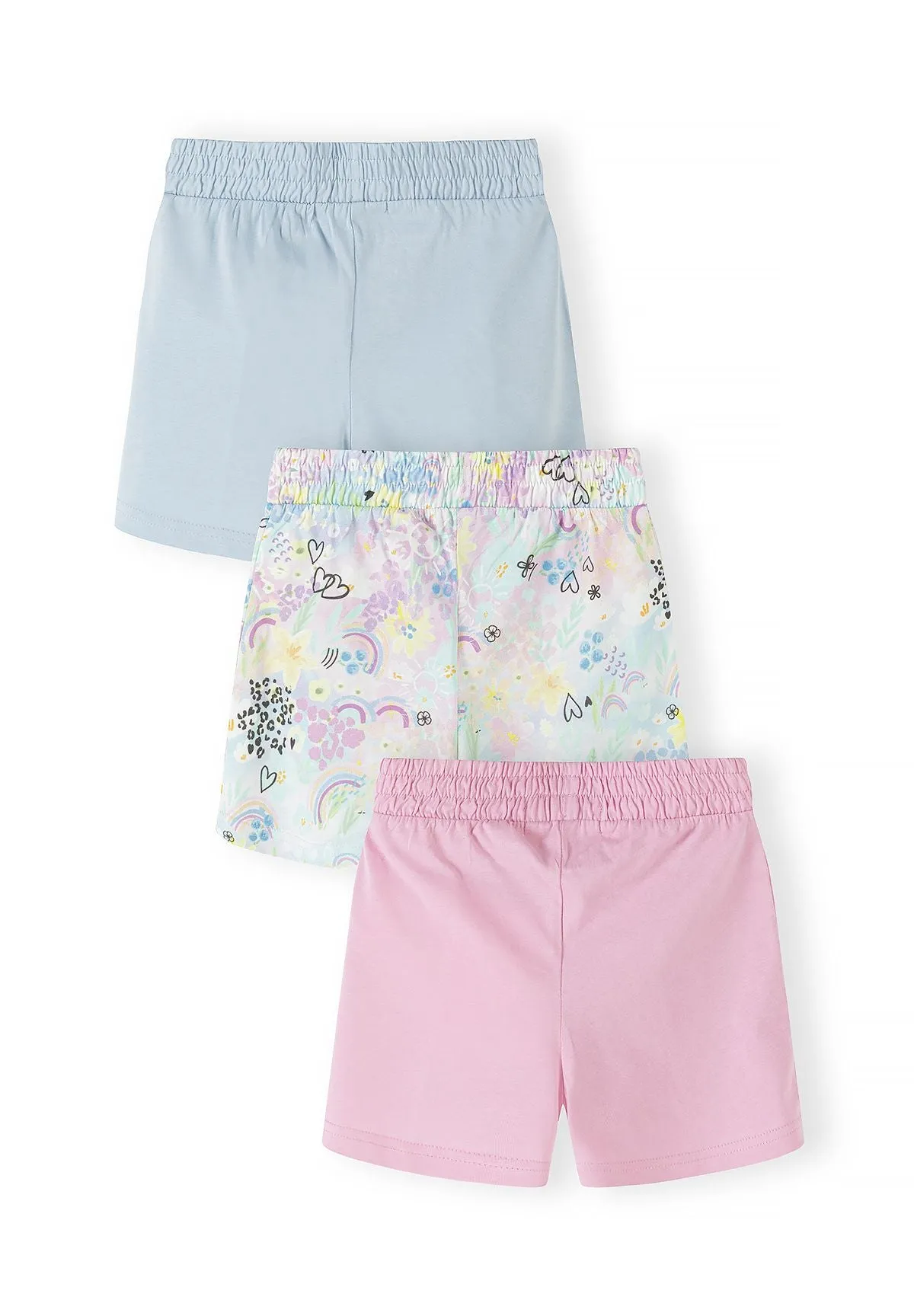 Minoti jersey shorts lilla 3-pak bomuld