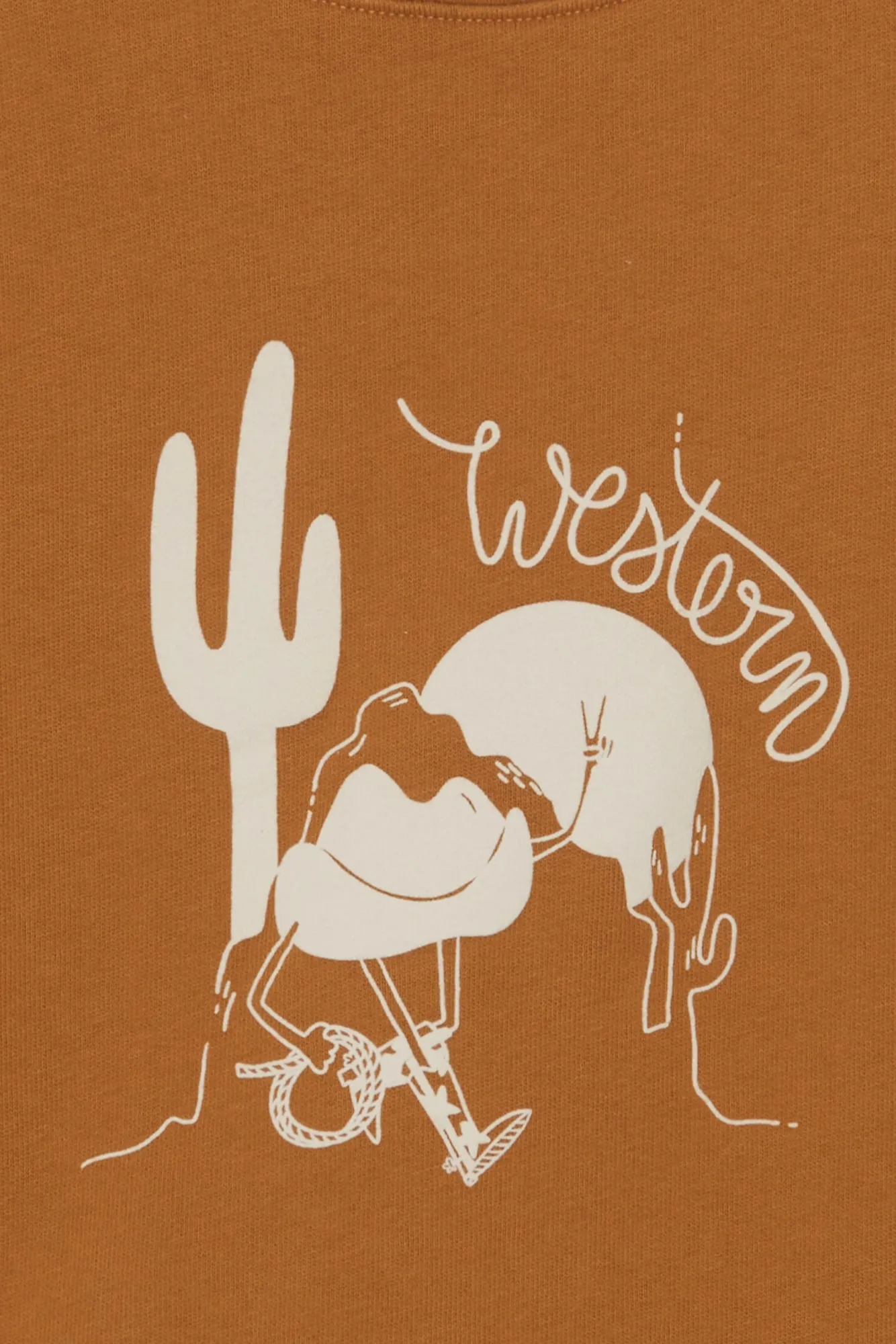 Bonton Western Barn sweatshirt brun bomuld