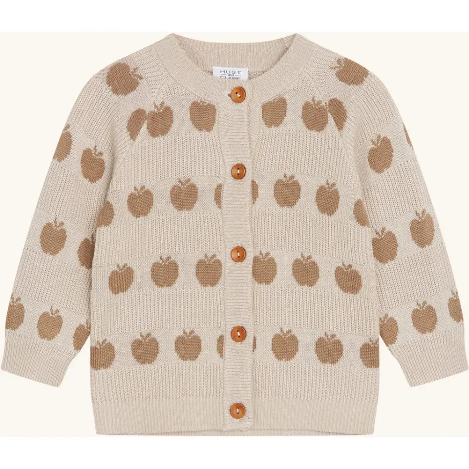 Hust & Claire HCCuno Bamboo cardigan Warm Sand bambus