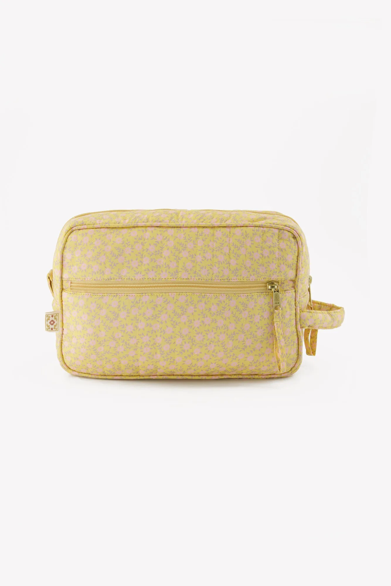 Bonton Foulfleur Jaune toilettaske bomuld gul