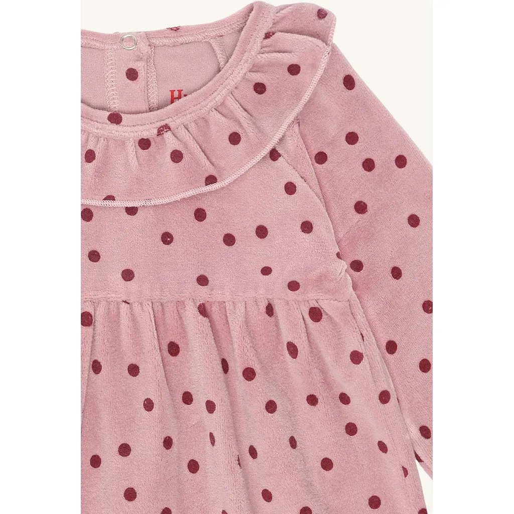 Hust & Claire Kis Dot kjole Heather hjerteprint