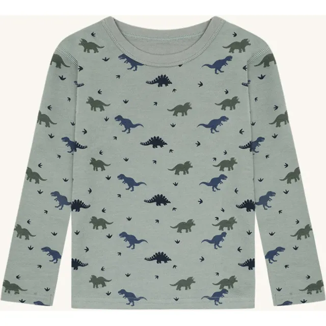 Hust & Claire Abba Dino bluse Slate Green uld