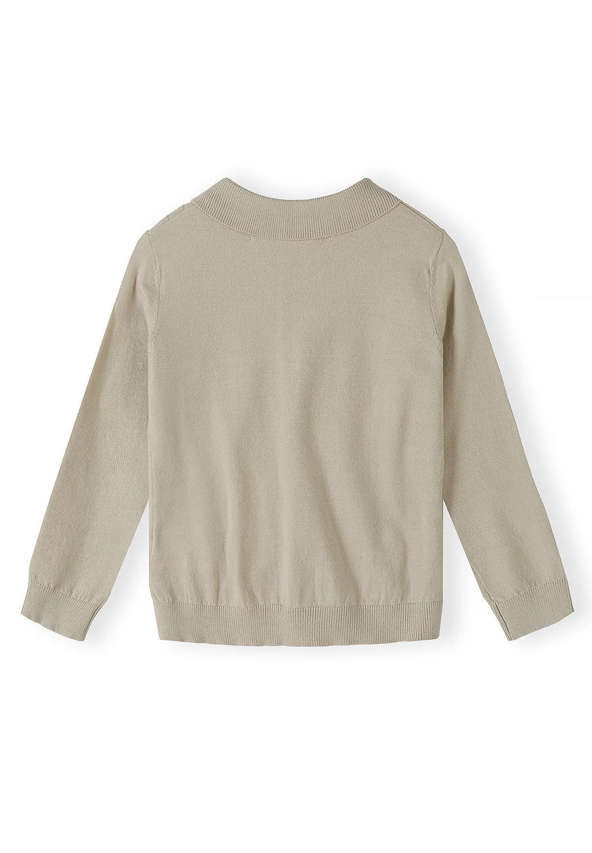 Minoti 45566 cardigan beige ternet drenge