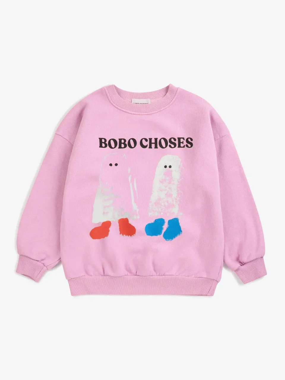Bobo Choses Booty Ghosts sweatshirt lyserød økologisk bomuld