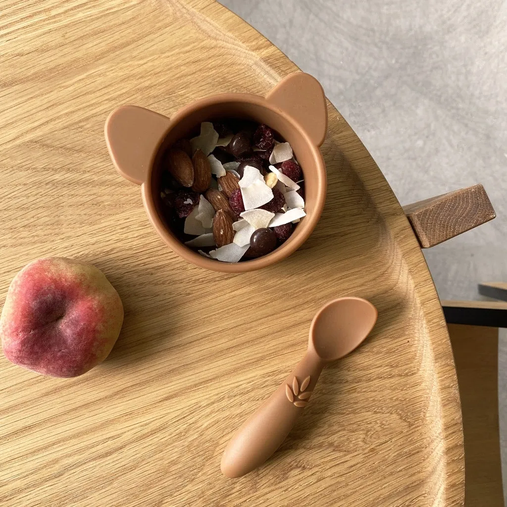 nuuroo Rosa snackskål silikone 2-pak caramel cafe