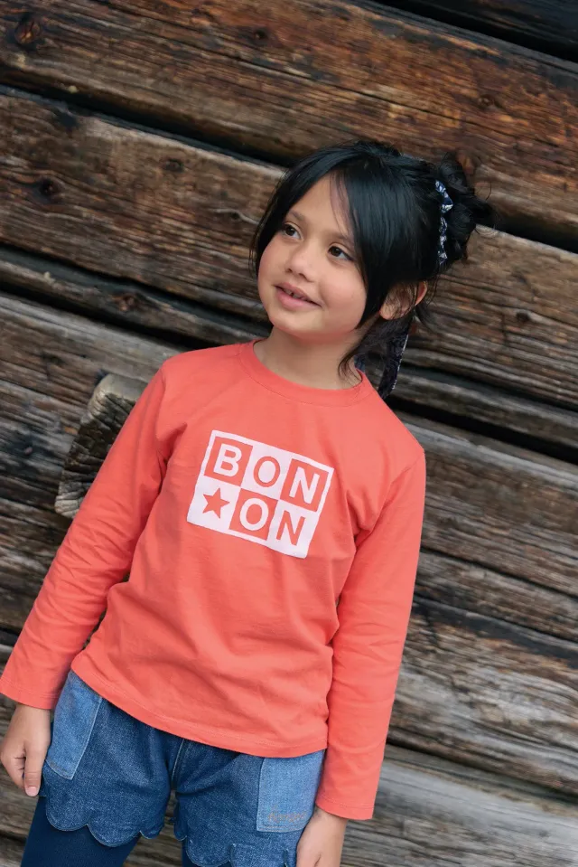 Bonton Taxo Logo Rose Faroe t-shirt langærmet rosa