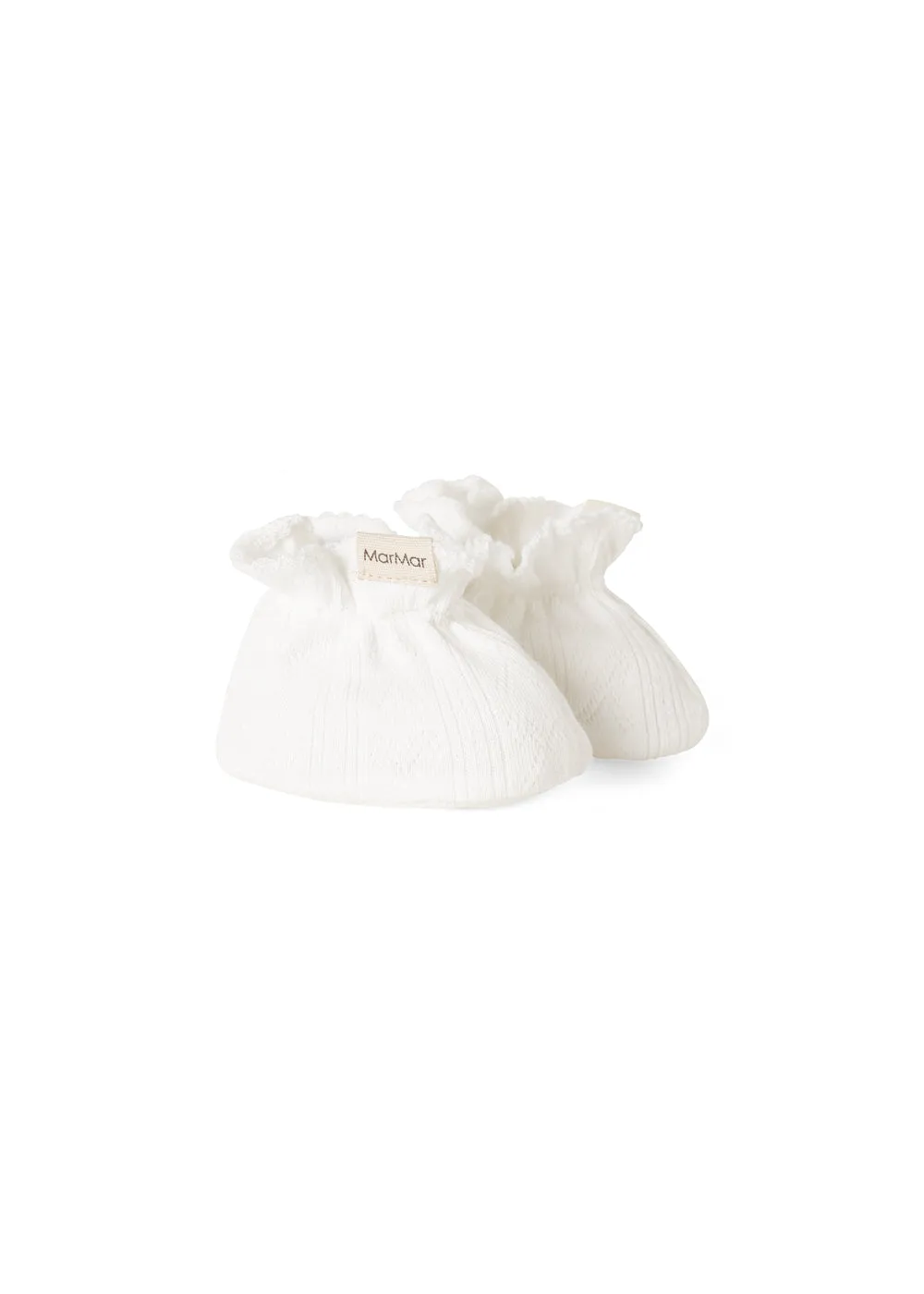 MarMar Bootsies Futter Gentle White pointelle