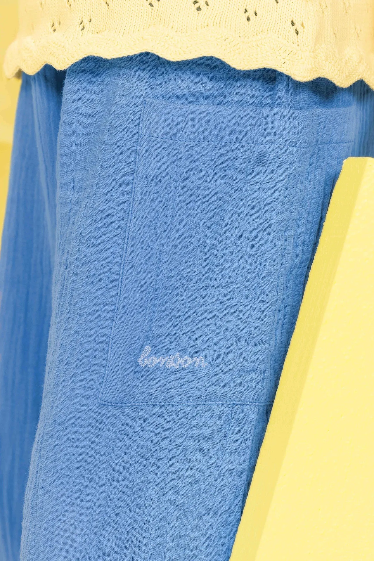 Bonton Lauren Bleu Moyen bukser blå elastiktalje