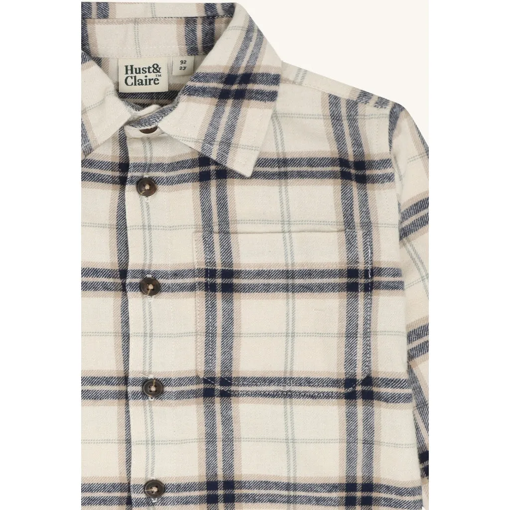Hust & Claire HCRavn Soft skjorte French Oak ternet