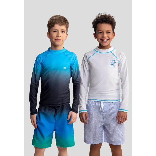 Minoti 44515 badebluse 2-pak surf hvid