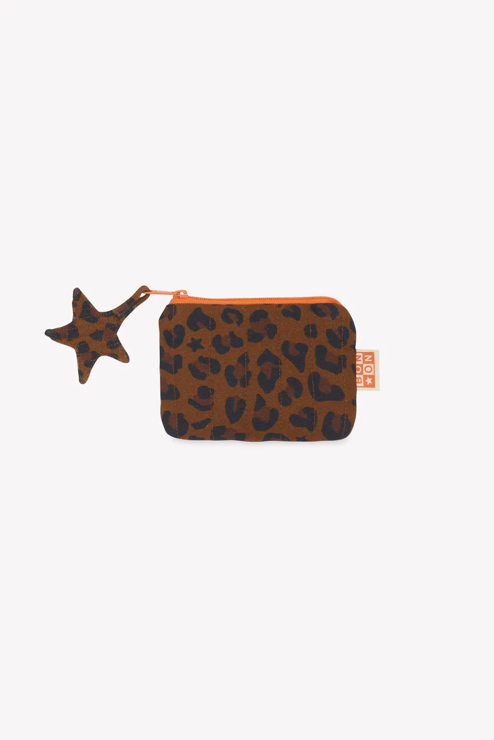Bonton Ivy mini pochette leopard brun canvas