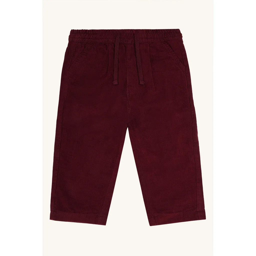 Hust & Claire HCTrevor Corduroy bukser Red Chocolate