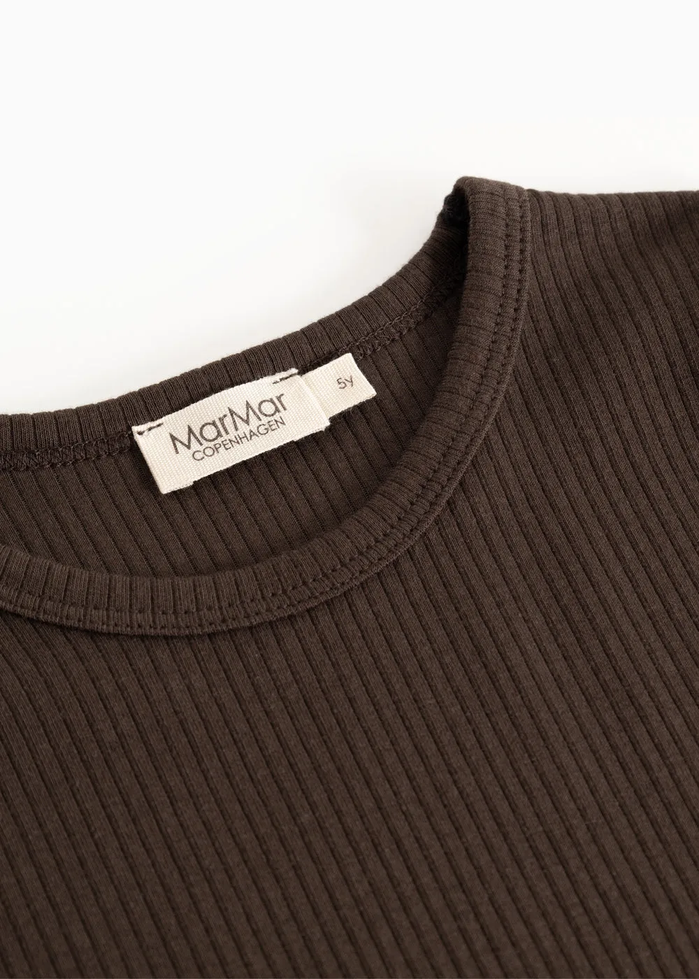 MarMar Copenhagen Plain Tee LS t-shirt dark roast