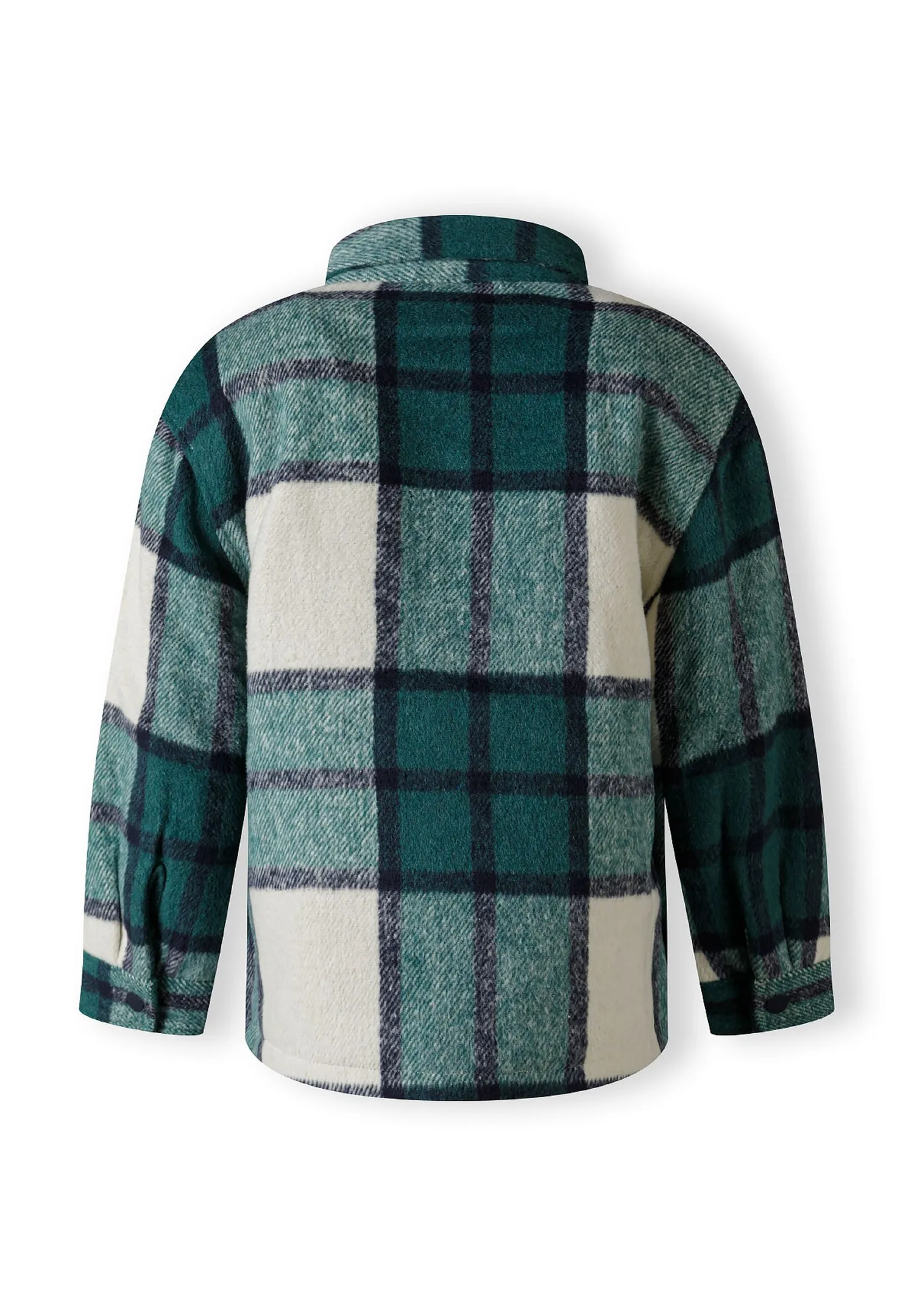 Minoti 43299 skjortejakke grønternet polyester