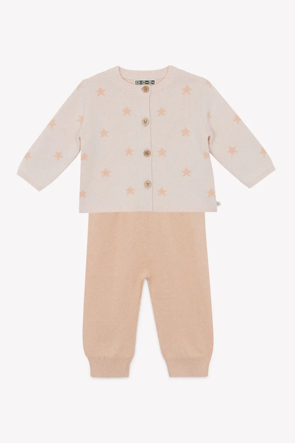 Bonton Loup trøje rose pinkyee stjerner uld