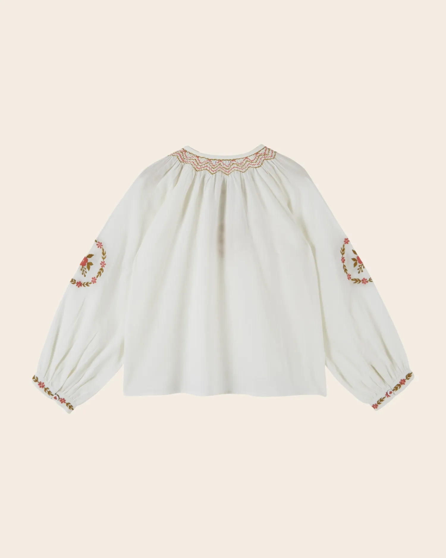 Emile et Ida bluse ecru broderet
