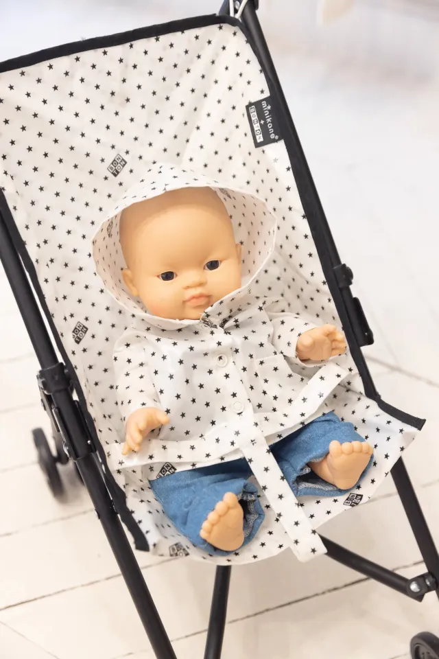 Bonton x Minikane Clotaire dukkeregnjakke stjernet TU