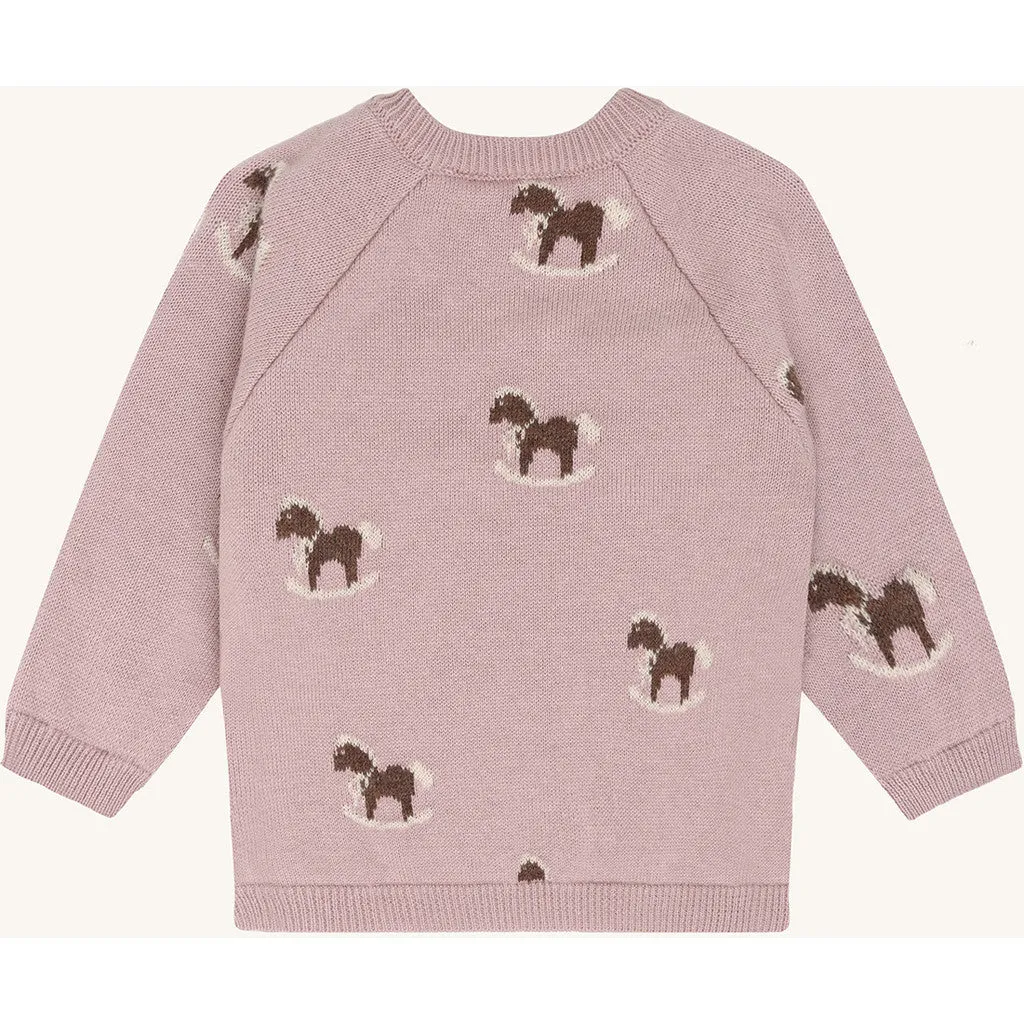 Hust & Claire Call Jacquard cardigan Heather