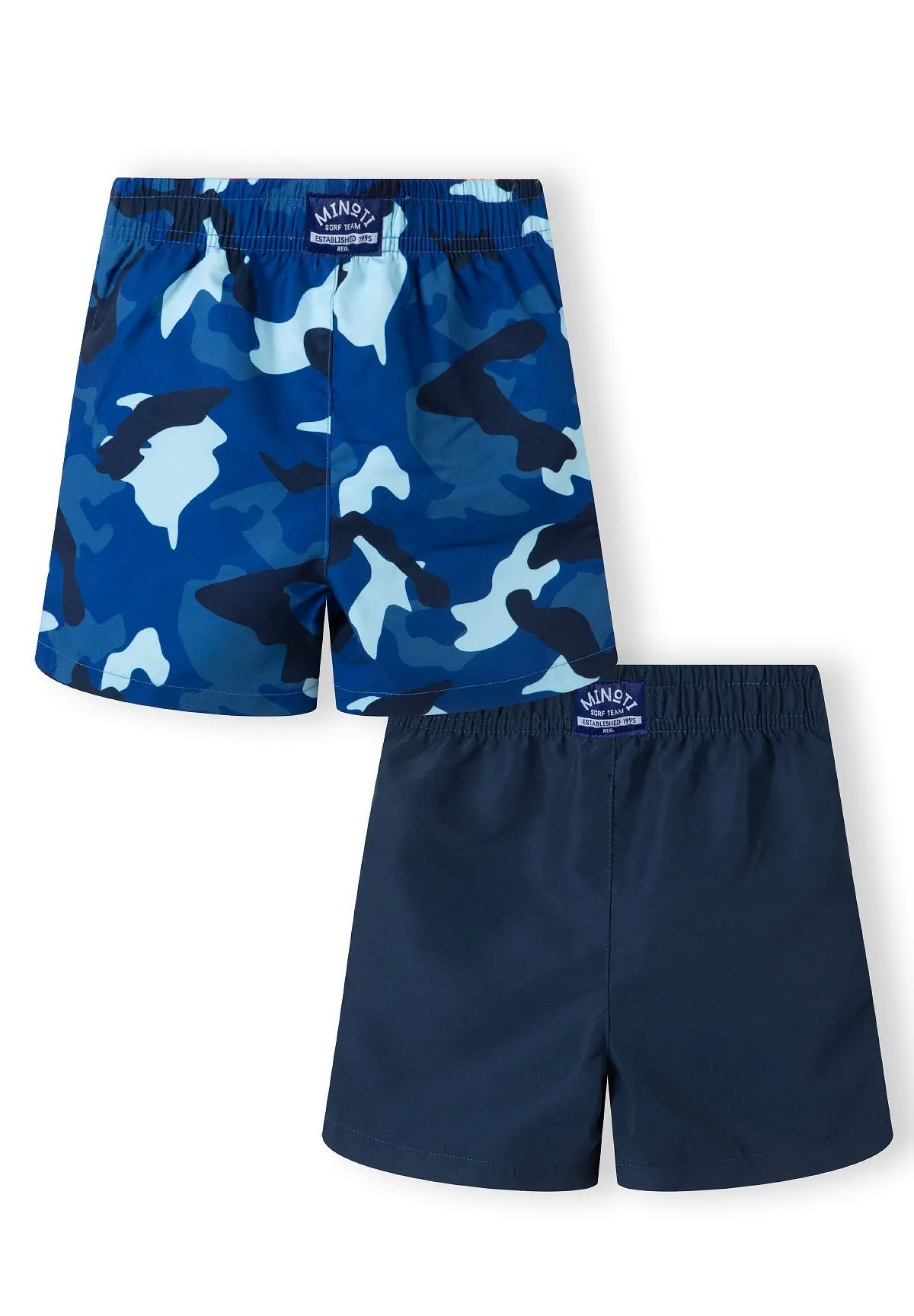 Minoti 43023 badeshorts til drenge blå 2-pak