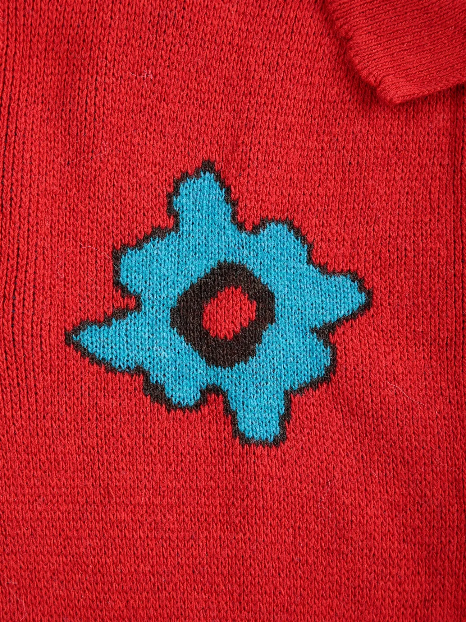Bobo Choses Blossom cardigan rød 2-3Y uldblanding