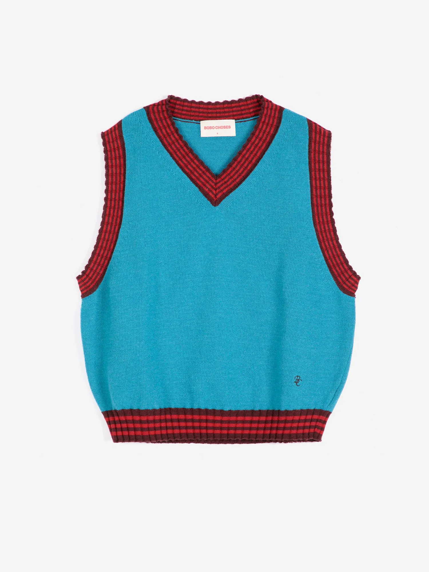 Bobo Choses All About Monsters strikvest bla uldblanding XS-XL