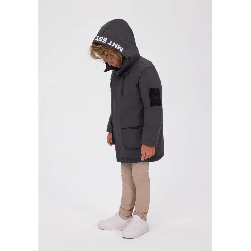 Minoti 45266 parka til drenge grå varm