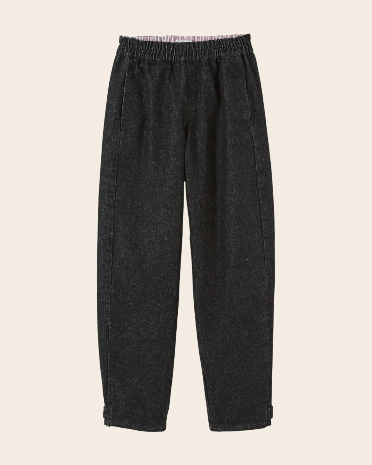 Emile et Ida joggerbukser sort denim høj talje