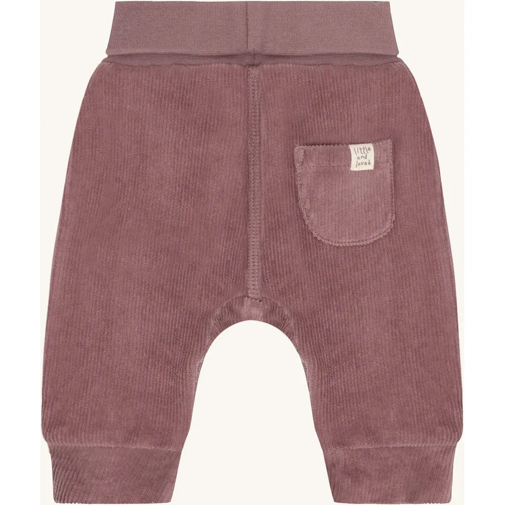 Hust & Claire HCGabe Velour joggingbukser Plum bomuld