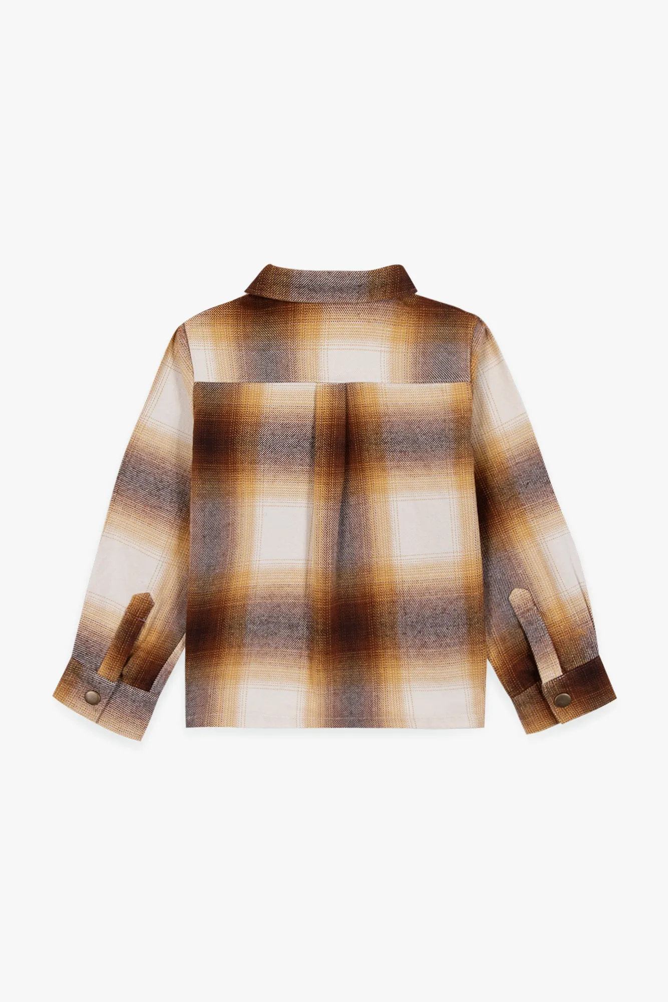 Bonton Marseille Barn skjorte ternet brun