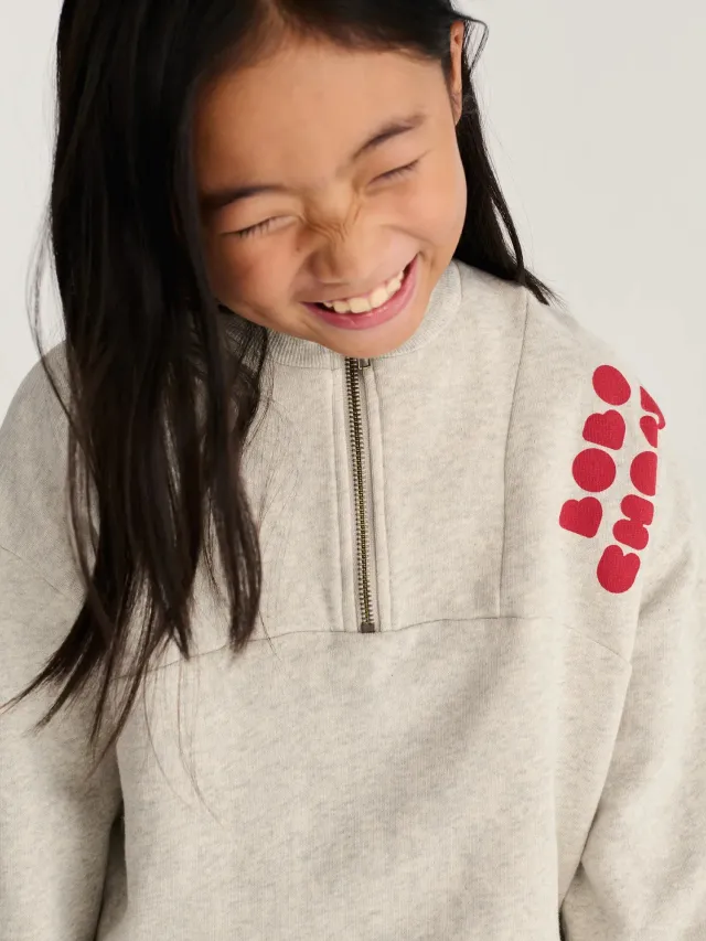 Bobo Choses Bolder Half Zipped sweatshirt 2-3Y økologisk