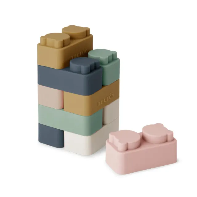 nuuroo Pile byggeklodser 10-pak Multi mix silikone