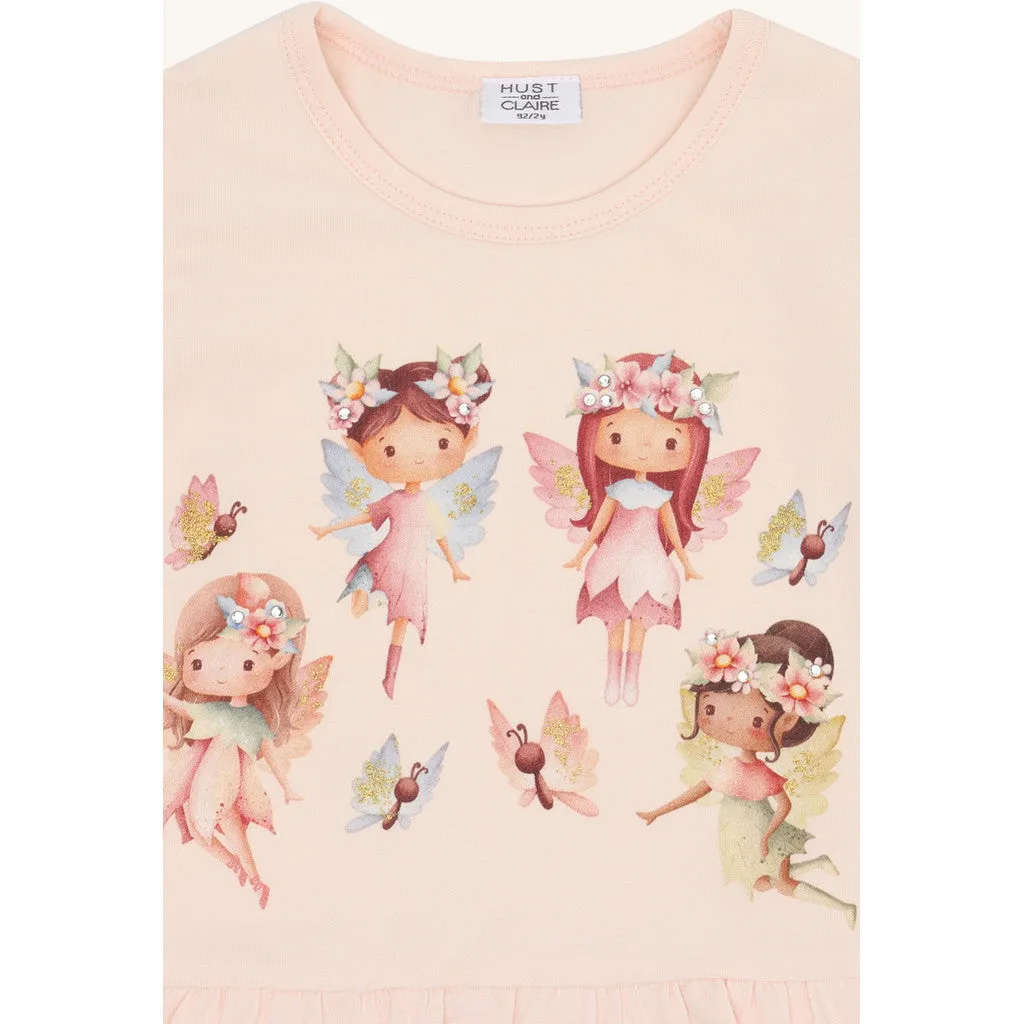 Hust & Claire Alma Spring Fairies Bluse Quartz bomuld