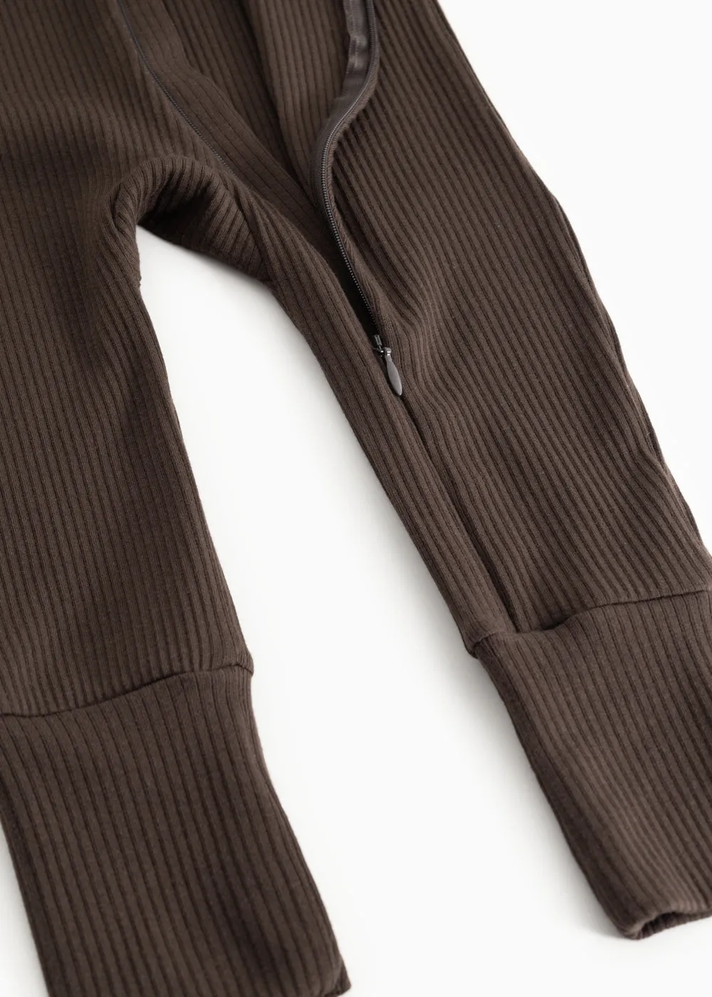 MarMar Rompy Zip heldragt Dark Roast modal baby