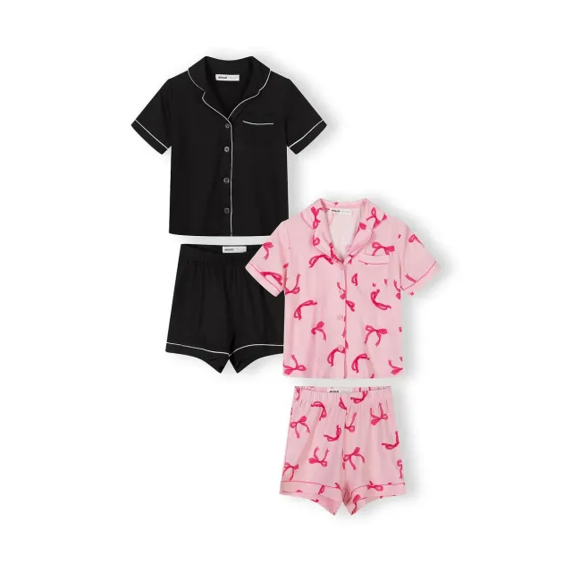 Minoti 44907 pyjamas lyserød sløjfeprint til piger