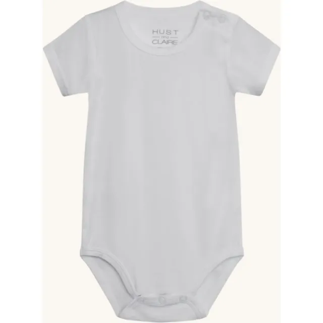 Hust & Claire HCBue Solid body White bambus kort ærme