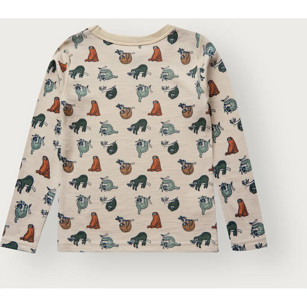 Hust & Claire Abba Lazy bluse French Oak uld bambus