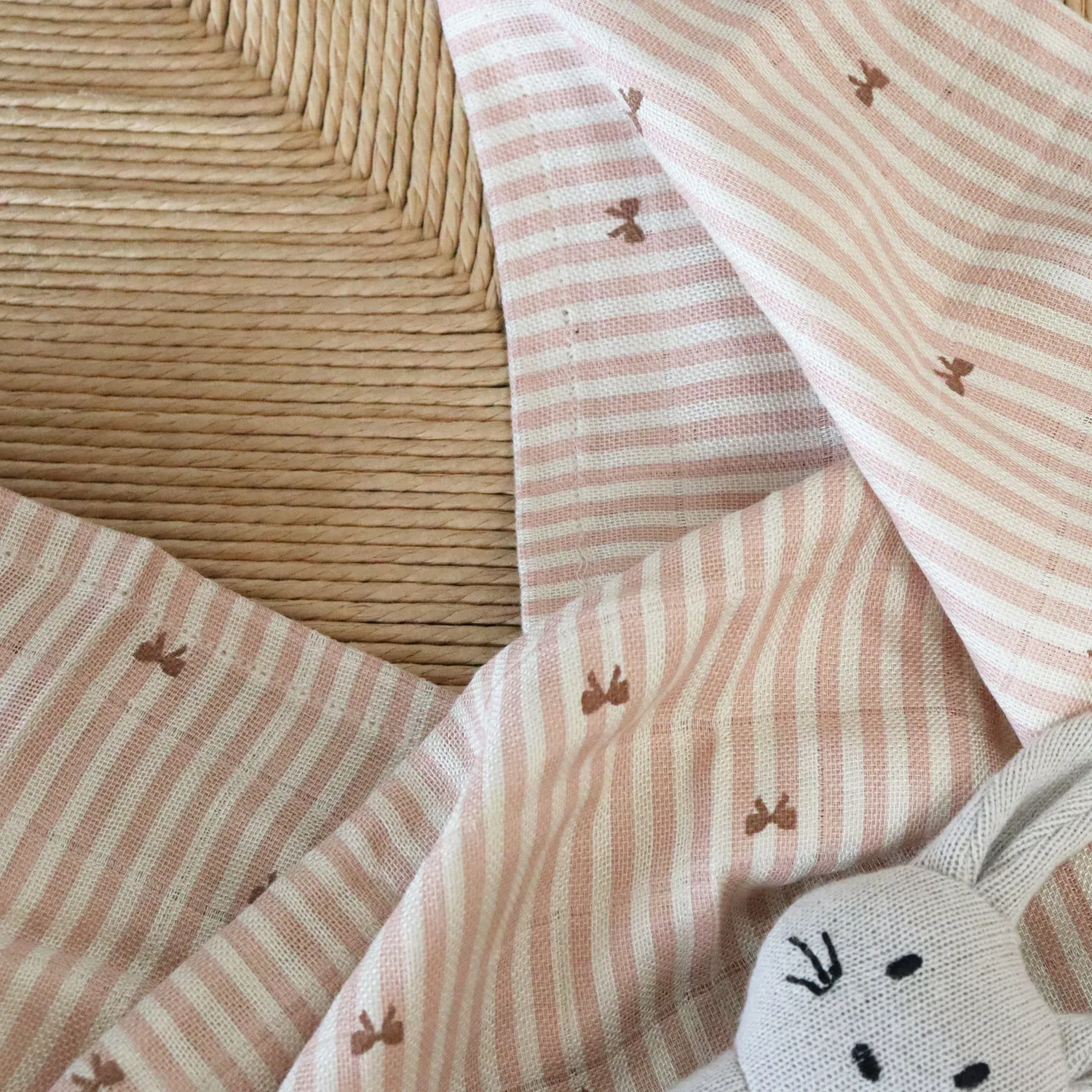 nuuroo Josefine stofbleer Stripe bow bambus 2-pak