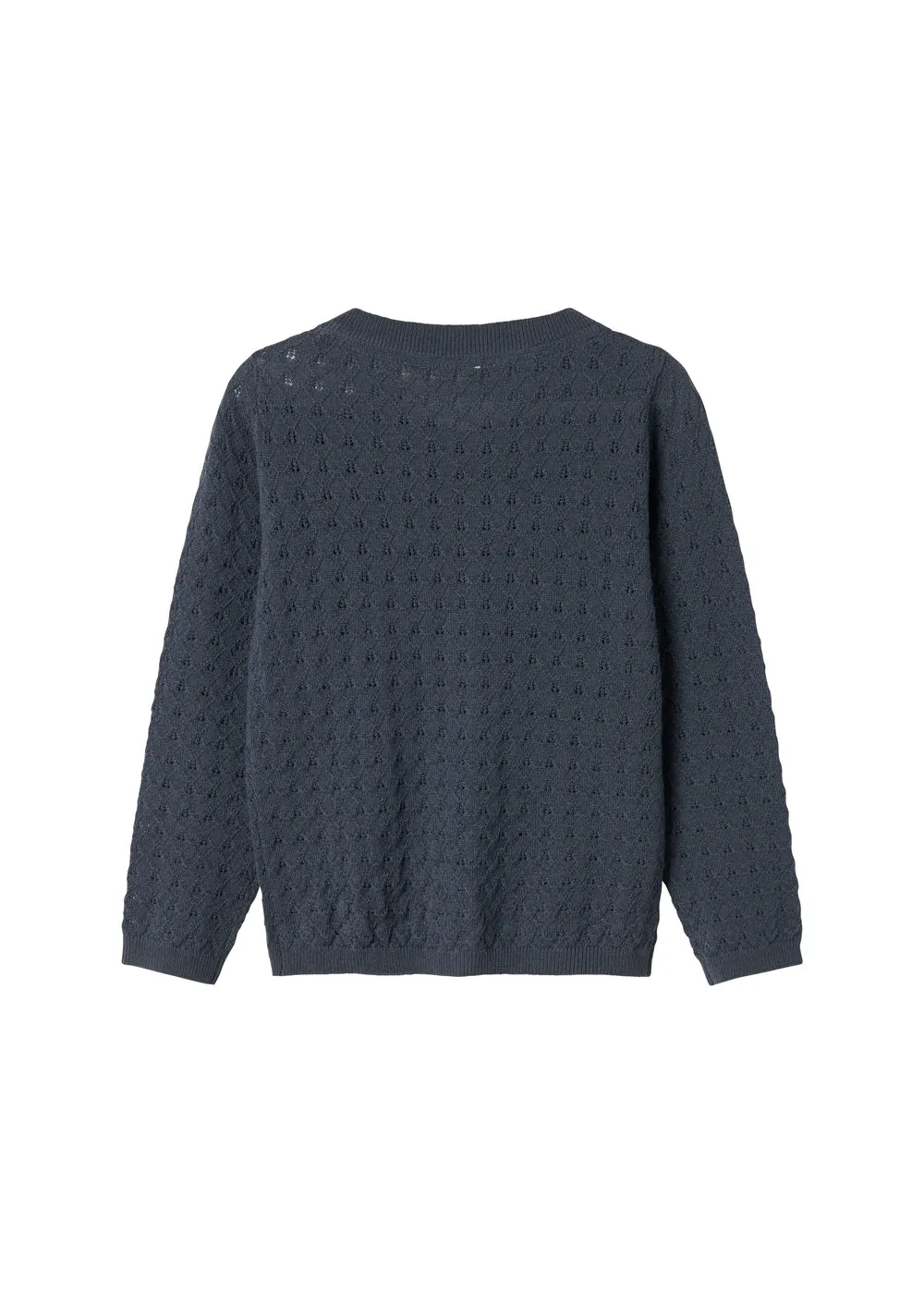 MarMar Tilda Blue Strikcardigan merino blonde