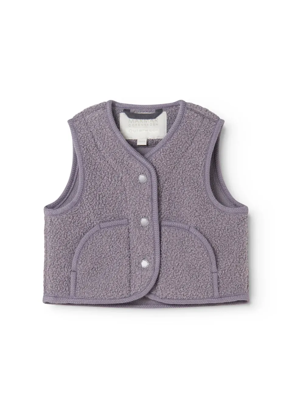 MarMar Ollas Waistcoat teddyvest Purple Suede