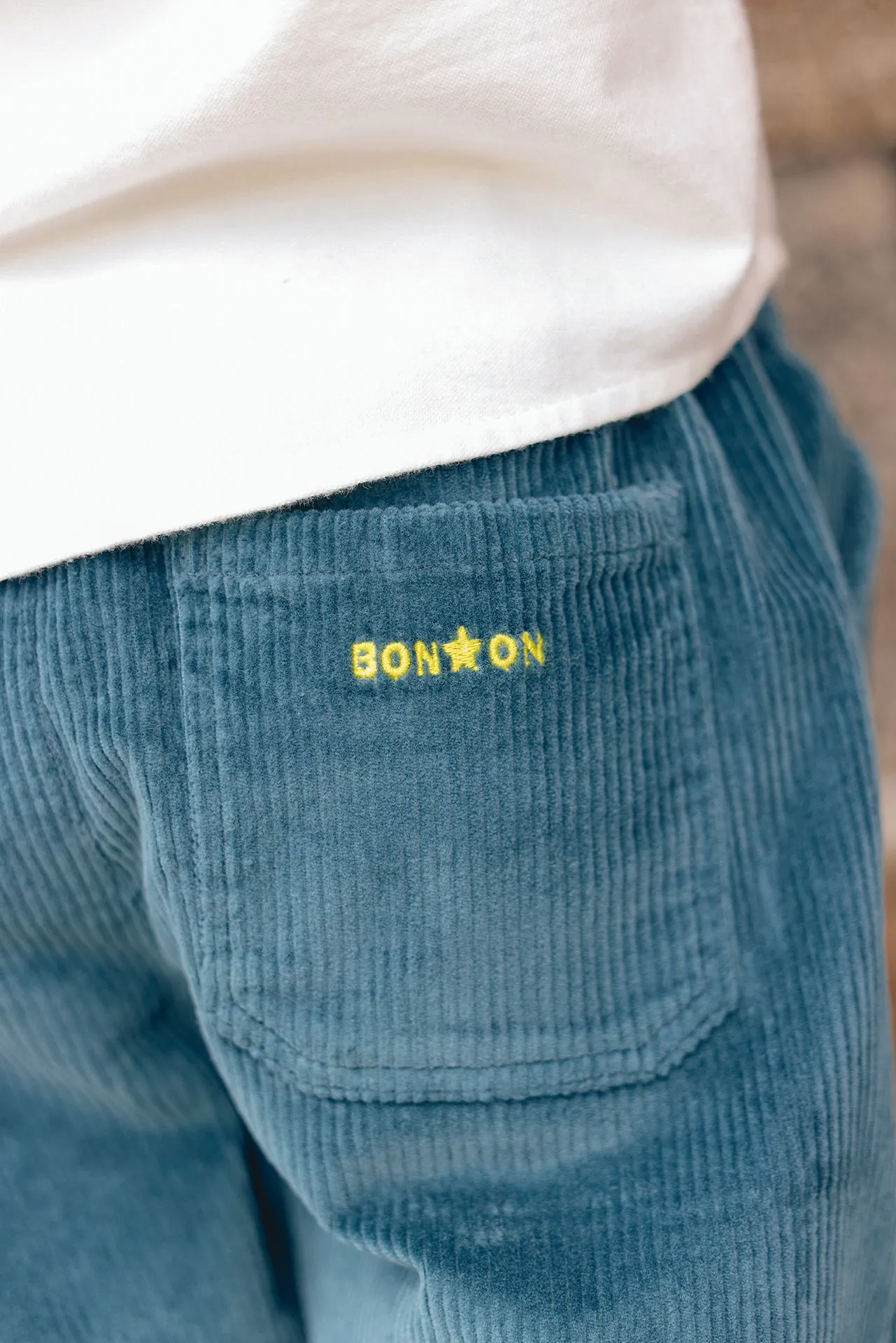 Bonton Datcha bukser blå fløjl