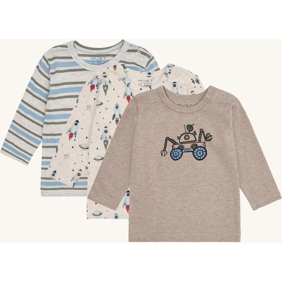 Hust & Claire HCAlbert bluse Wheat Melange bomuld